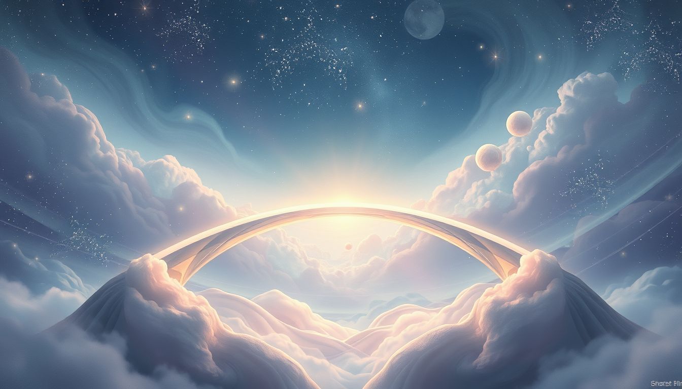 Stau vor Brücke symbolisiert innere Blockaden und bevorstehende Entscheidungen.