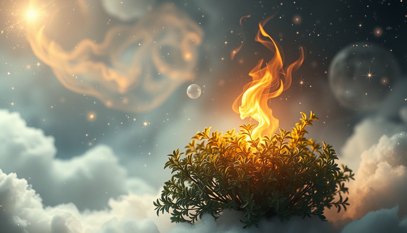 Thymian verbrennen signalisiert oft Reinigung und Loslassen im Traum.