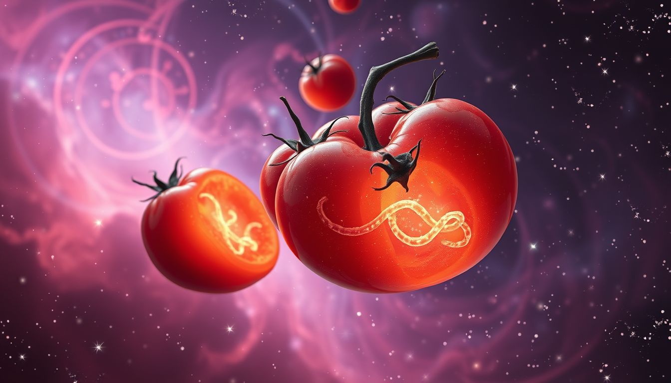 Tomaten mit Würmern symbolisieren oft versteckte Ängste und Zweifel.