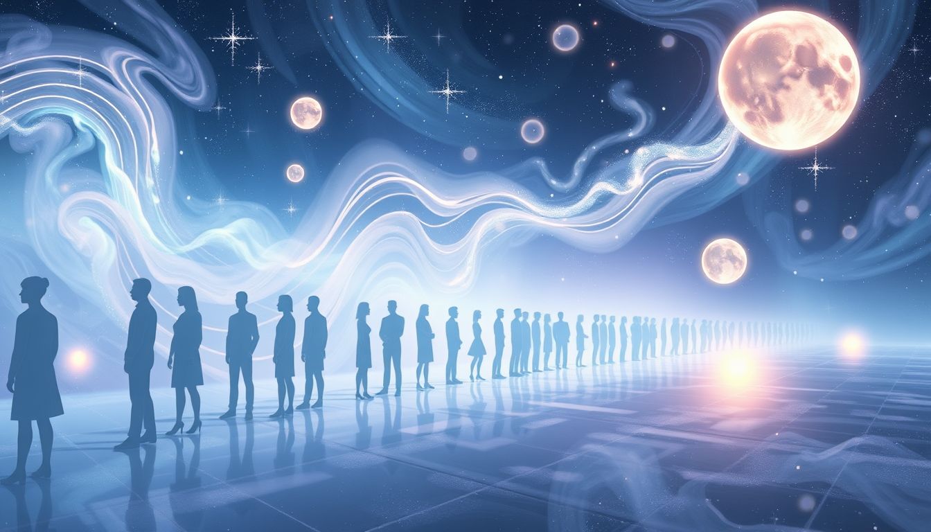 Das Anstehen symbolisiert Geduld und finanzielle Unsicherheit im Traum.