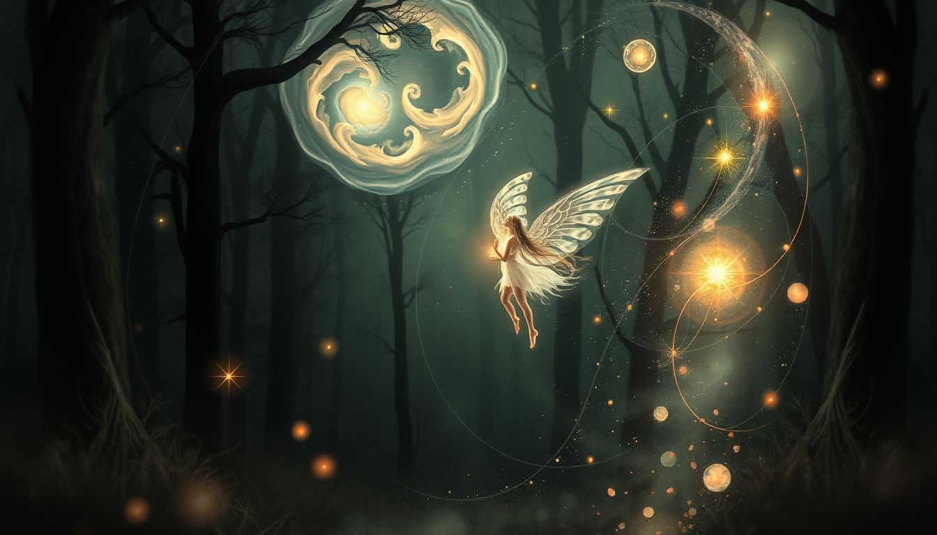 Eine Elfe im Wald symbolisiert oft verborgene Magie und Weisheit.