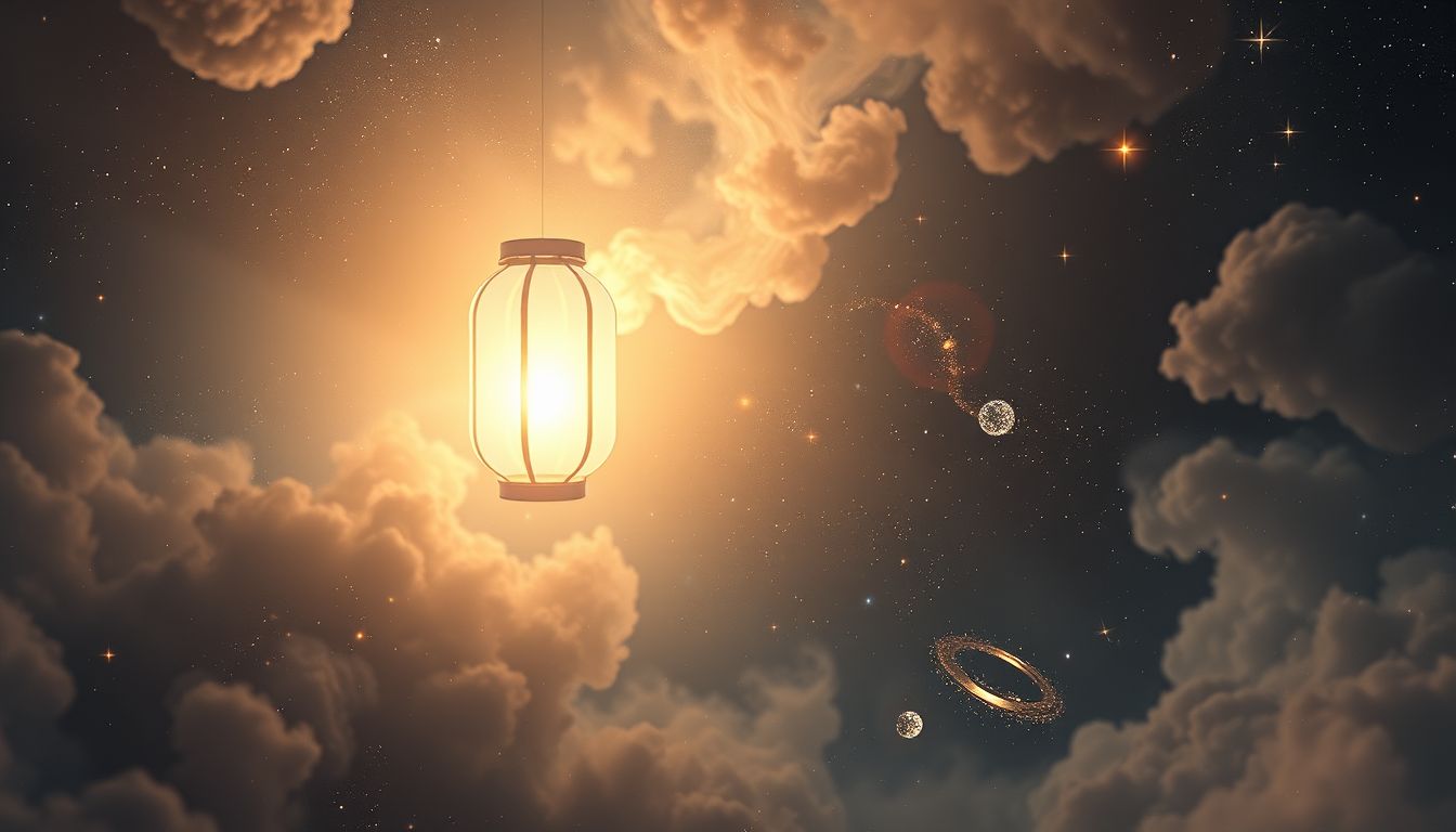 Eine leuchtende Bergmannslampe symbolisiert Hoffnung und innere Klarheit.