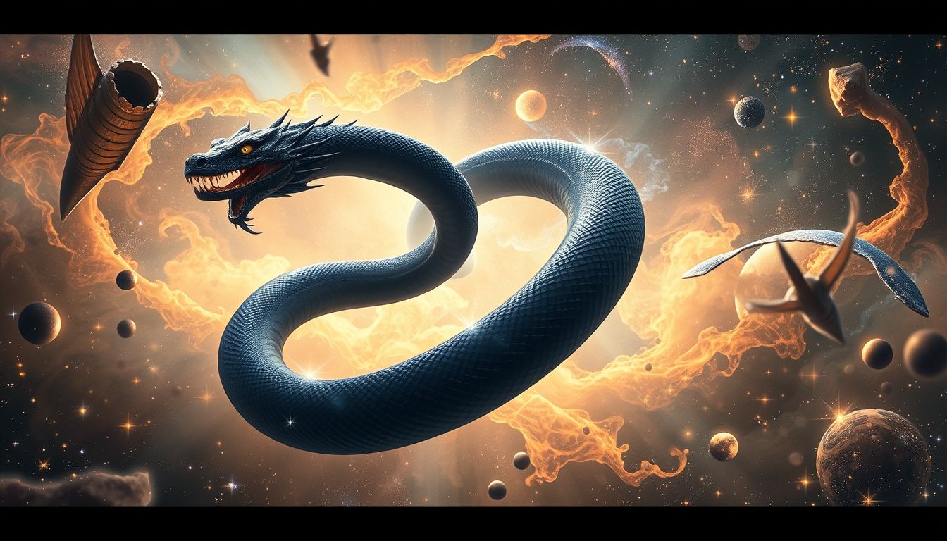 Eine schwarze Schlange im Traum symbolisiert oft verborgene Ängste.