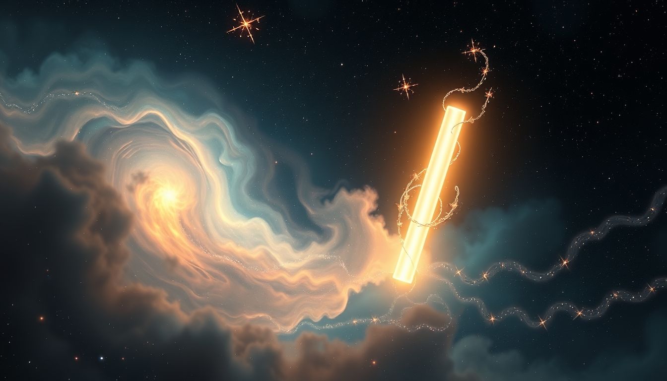 Ein Leuchtstab im Traum symbolisiert oft zukünftige Erkenntnisse und Hoffnung.