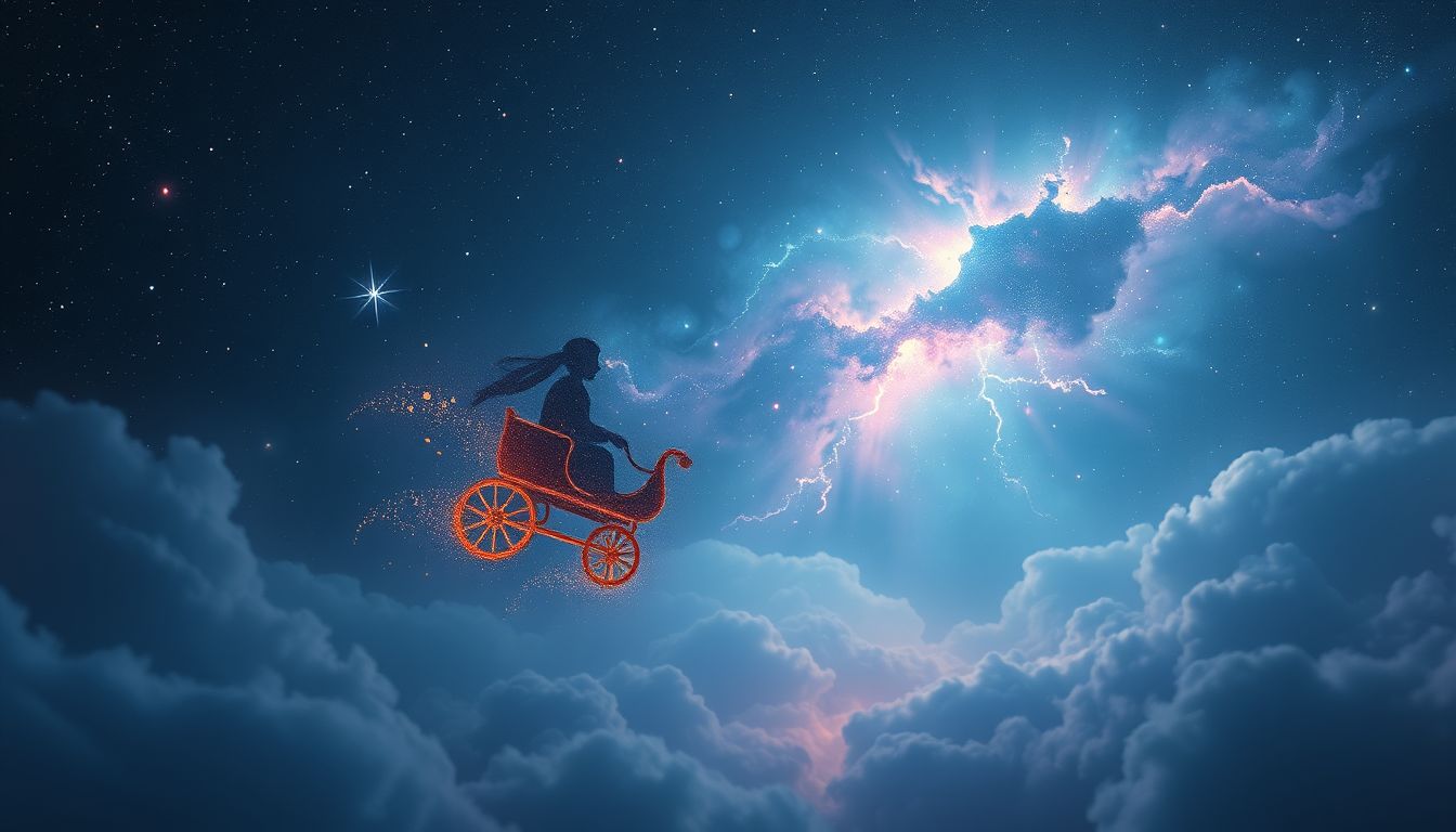 Eine unbekannte Lore symbolisiert unbewusste Lebenswege und Entscheidungen.