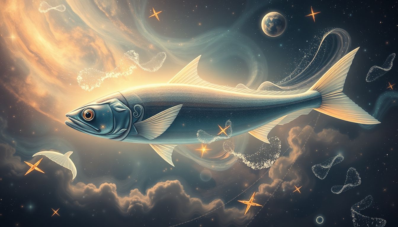 Eine riesige Sardine symbolisiert Überfluss und verborgene Chancen im Traum.