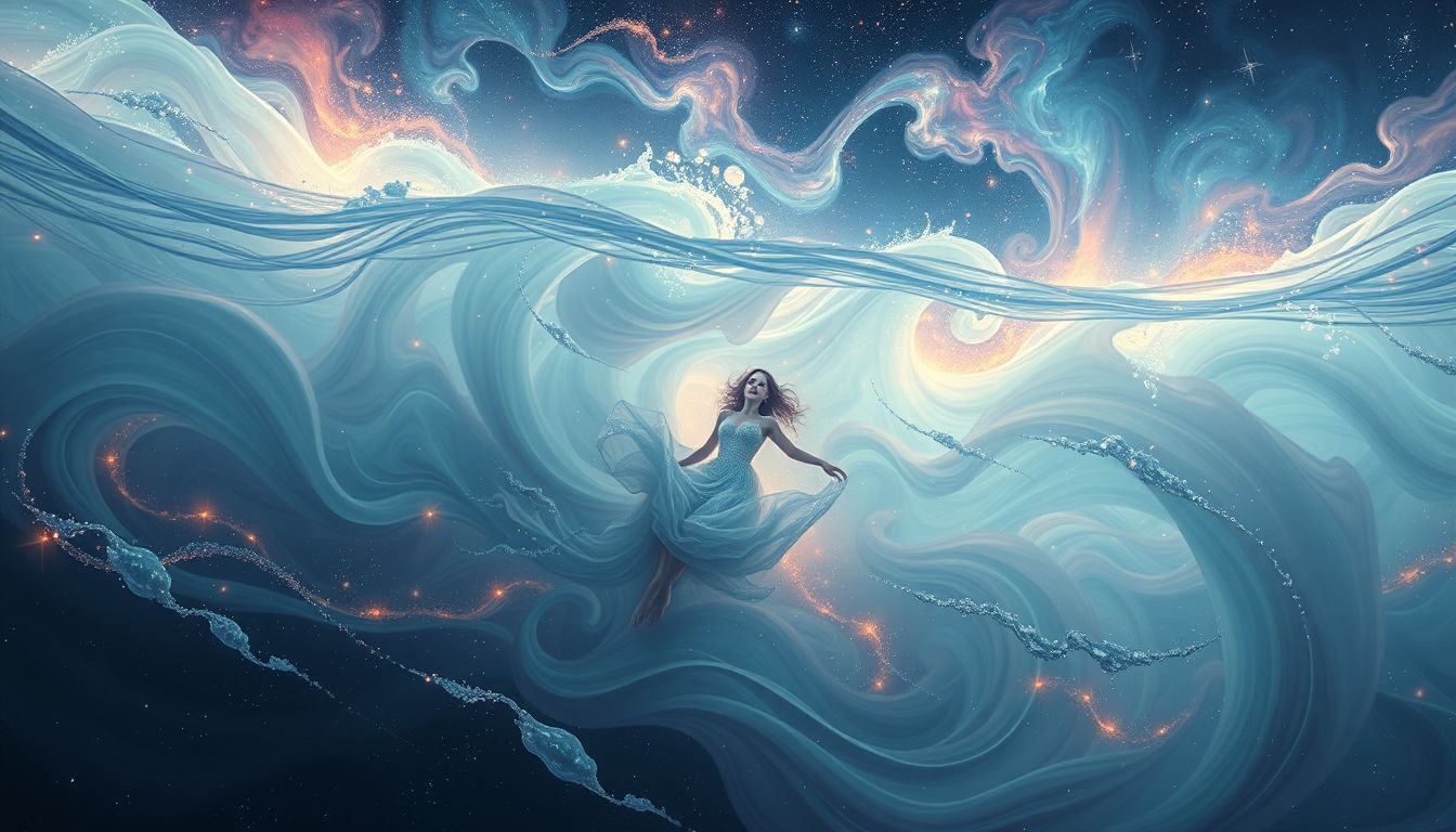 Im Taifun zu ertrinken symbolisiert überwältigende emotionale Konflikte.