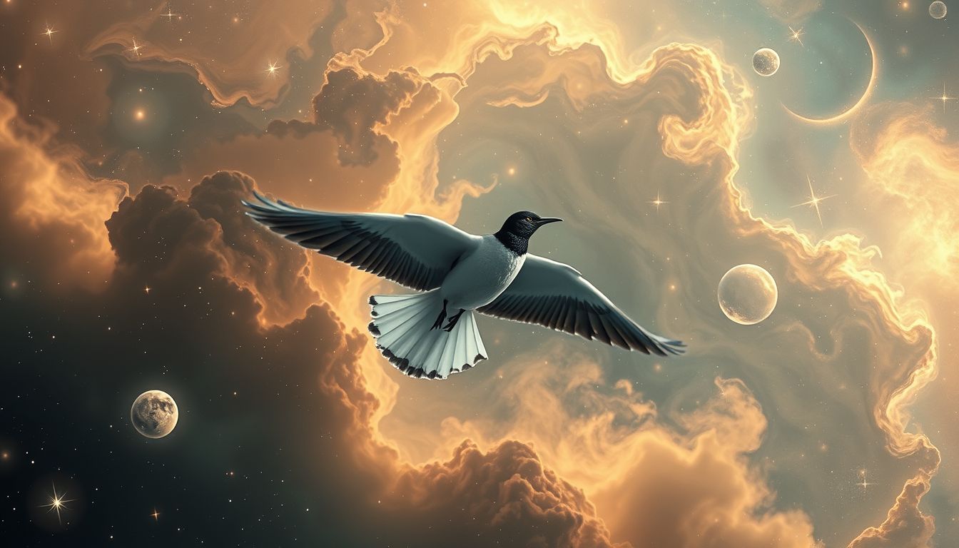 Ein Kiebitz im Traum symbolisiert häufig Neugier und Wachsamkeit.