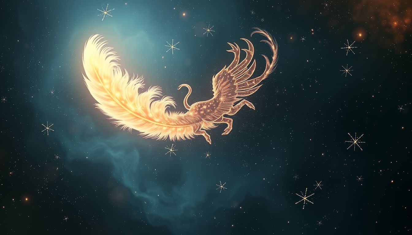 Ein verwandelter Wedel symbolisiert Wandel und innere Freiheit im Traum.