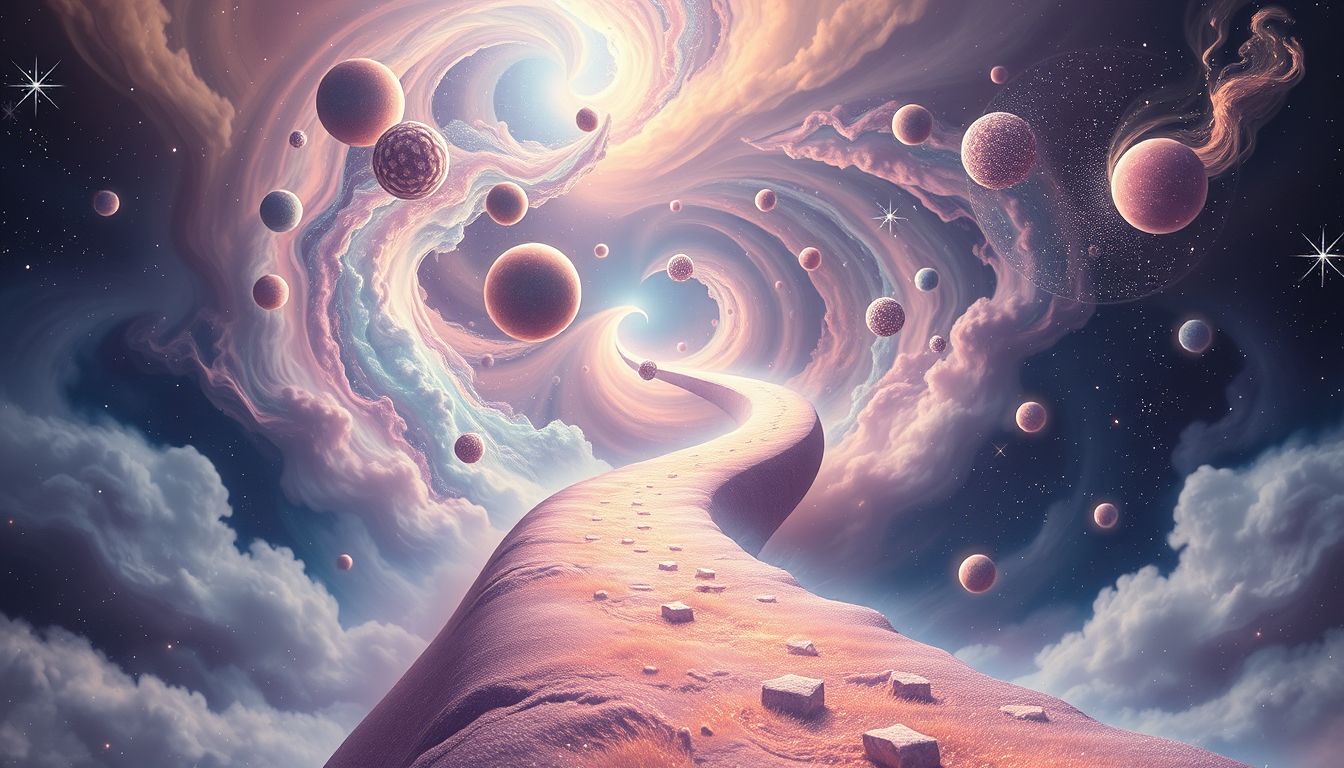 Verirrung auf der Strecke symbolisiert innere Unsicherheit und Entscheidungsschwierigkeiten.