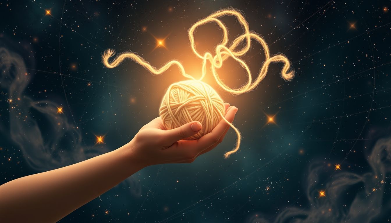 Ein Knäuel Wolle verschenken symbolisiert Vertrauen und neue Verbindungen.