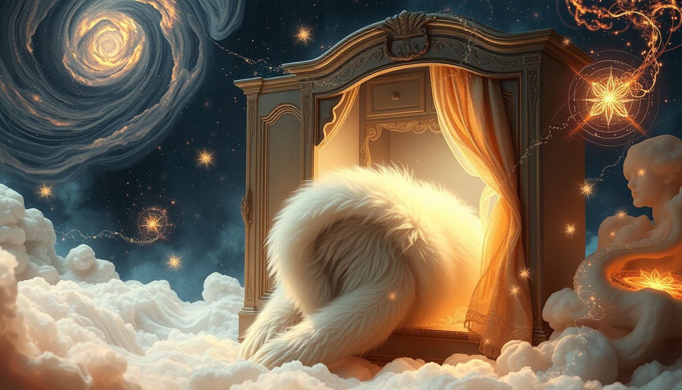 Das Verstecken eines Persianerfells symbolisiert verborgene Wünsche.