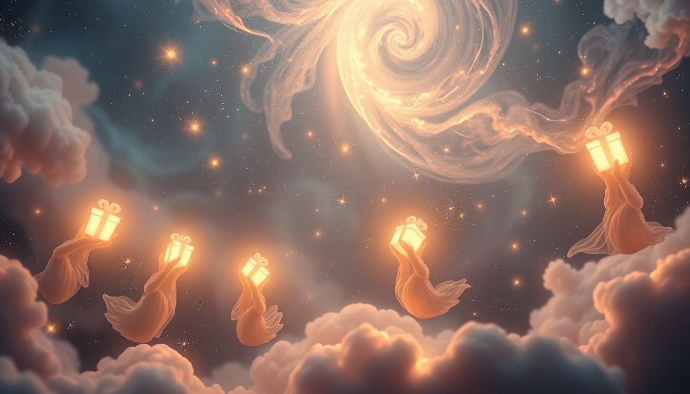 Traum von Hochzeitsgästen mit Geschenken symbolisiert überraschende Unterstützung.