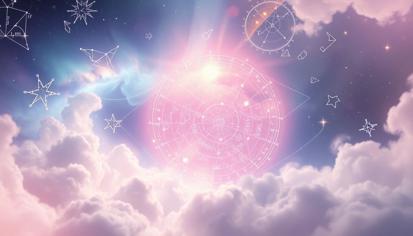 Ein heller Traum mit Himmelskarte symbolisiert spirituelle Orientierung und Klarheit.