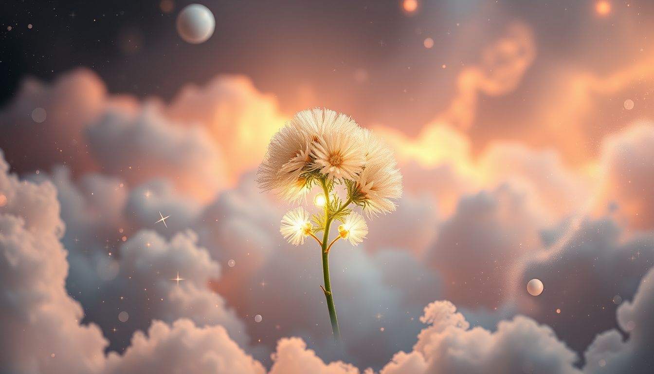 Eine winzige Mimose symbolisiert zerbrechliche Sensibilität und versteckte Gefühle.