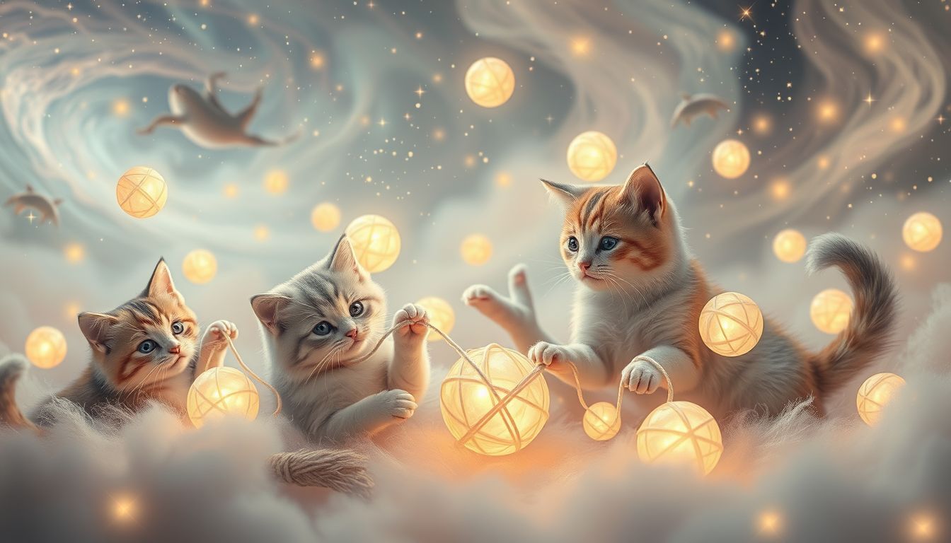 Katzen im Traum symbolisieren Verspieltheit und ungelöste Emotionen.