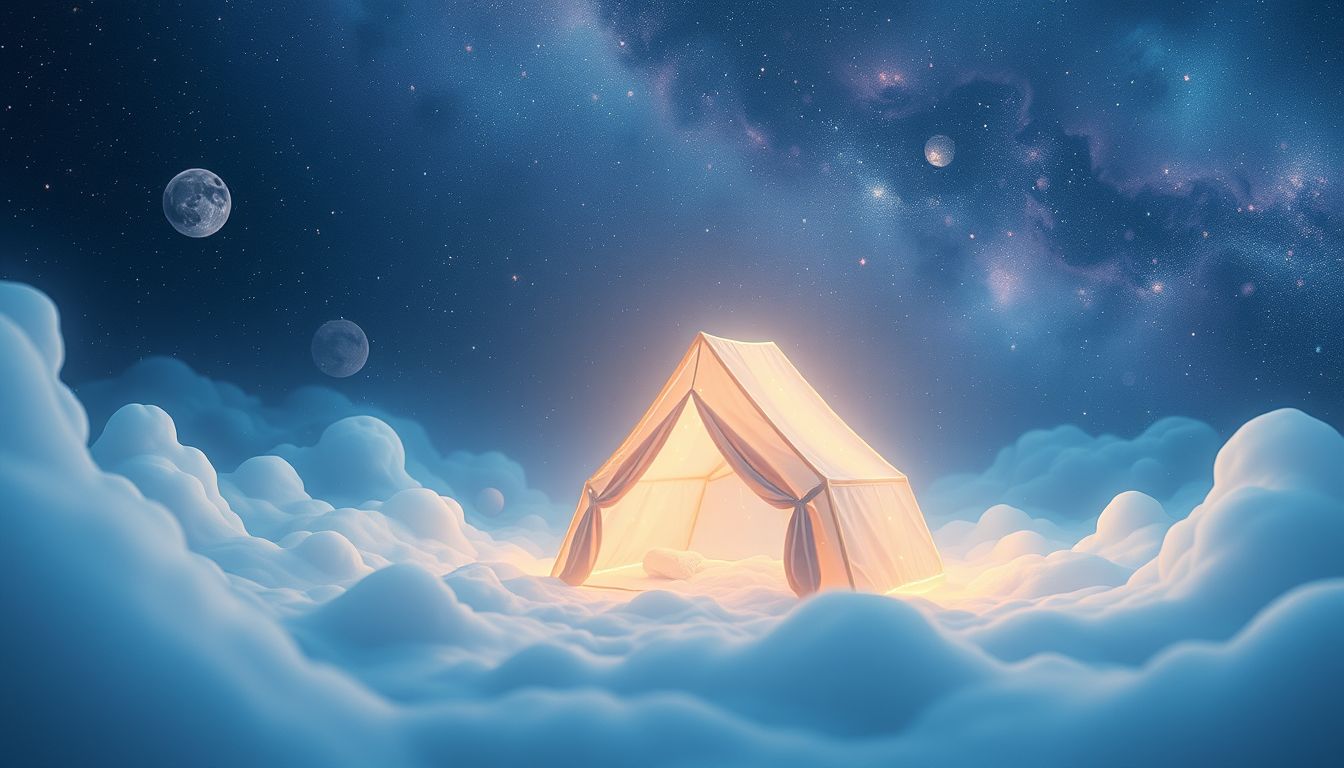 Ein Zelt im Traum symbolisiert vorübergehende Gastfreundschaft und Schutz.