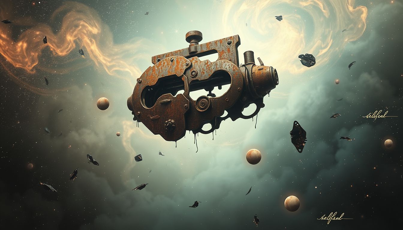 Eine rostige Quarkpresse im Traum symbolisiert verborgene Kreativität.