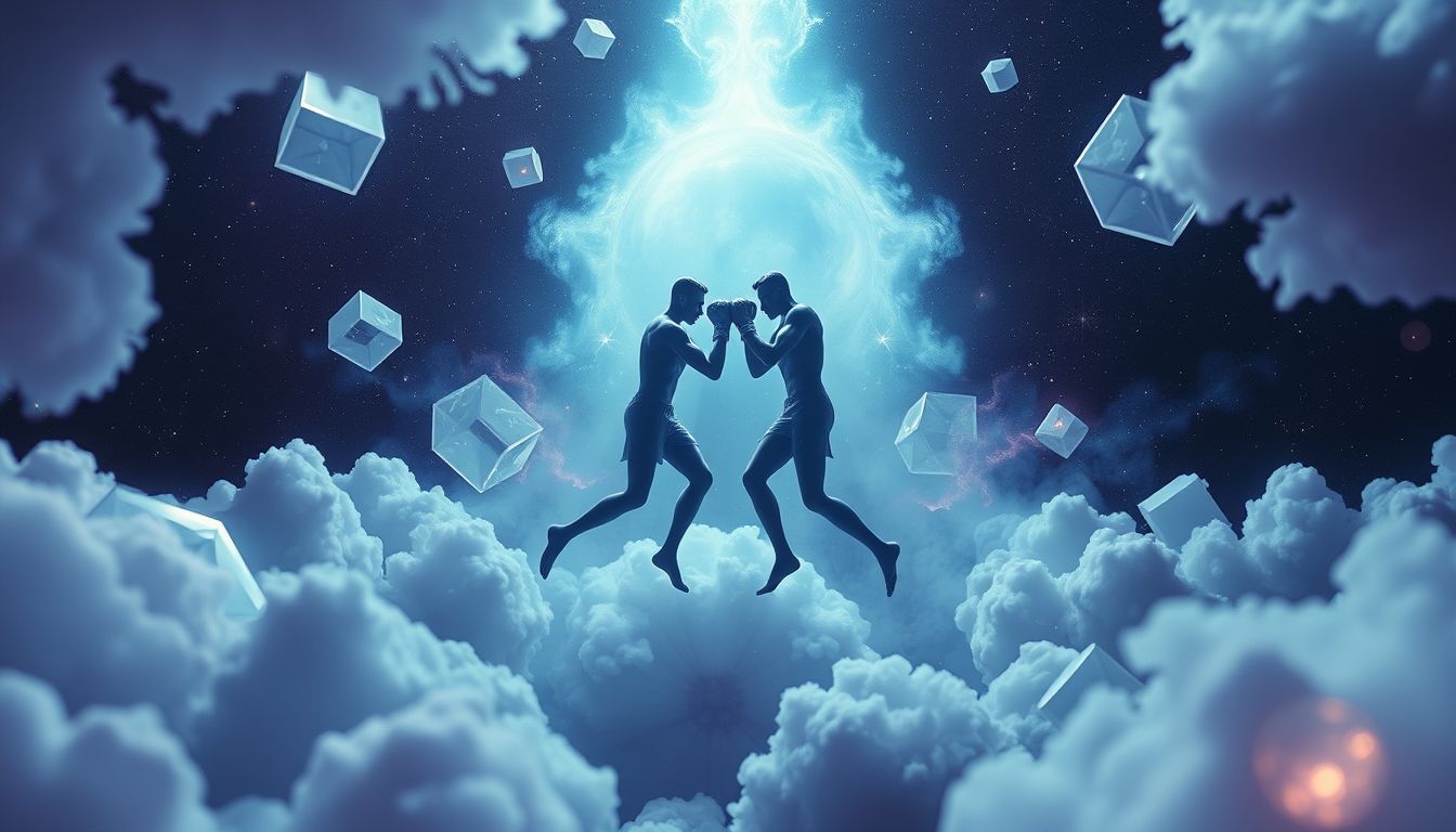 Einen Boxkampf live sehen symbolisiert innere Konflikte und Stärke.