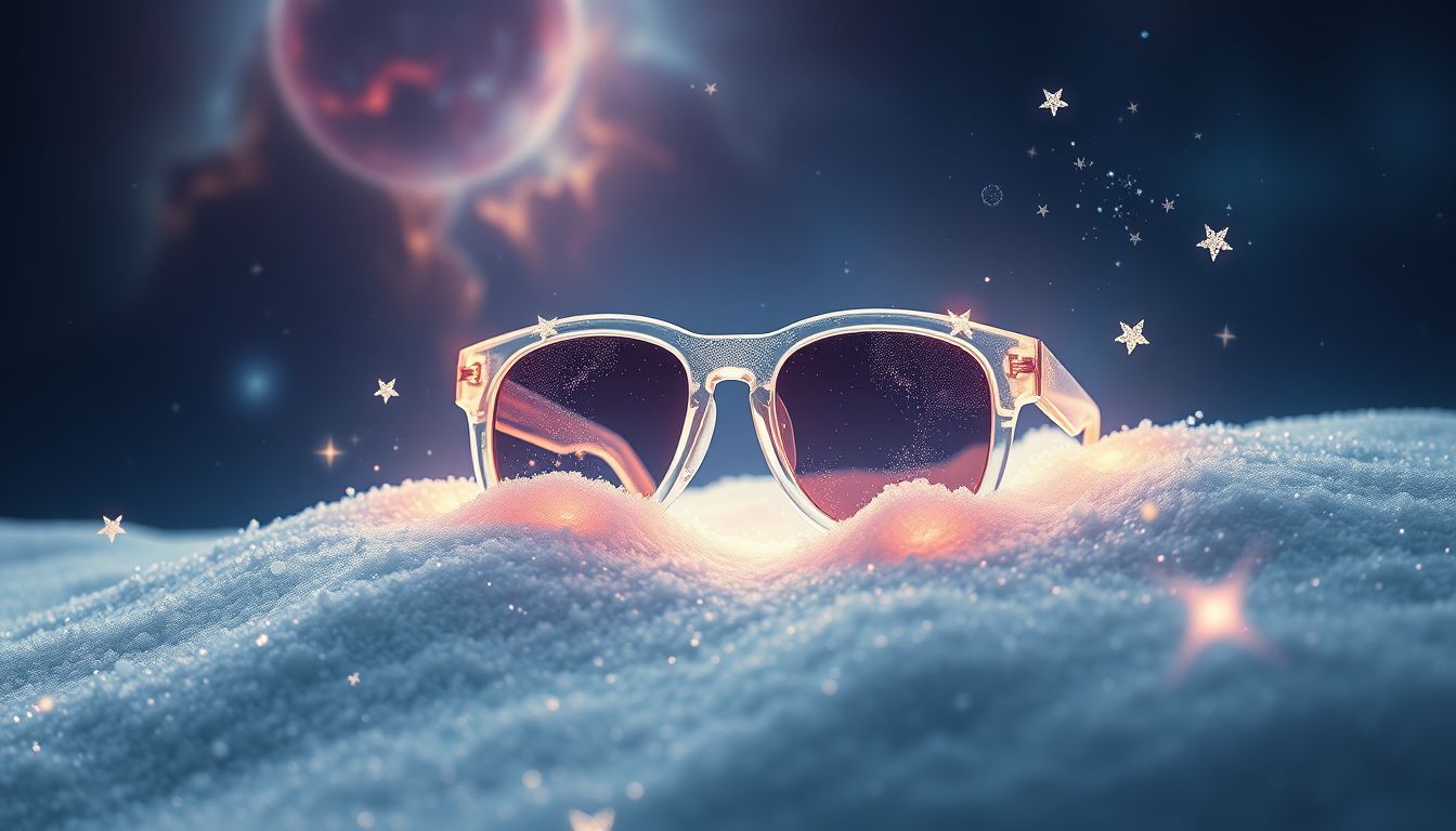 Das Finden einer Sonnenbrille im Schnee symbolisiert unerwartete Klarheit.