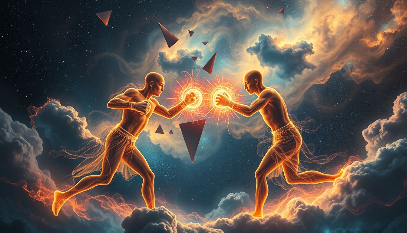 Ein unfairer Boxkampf im Traum symbolisiert innere Konflikte und Ungerechtigkeit.