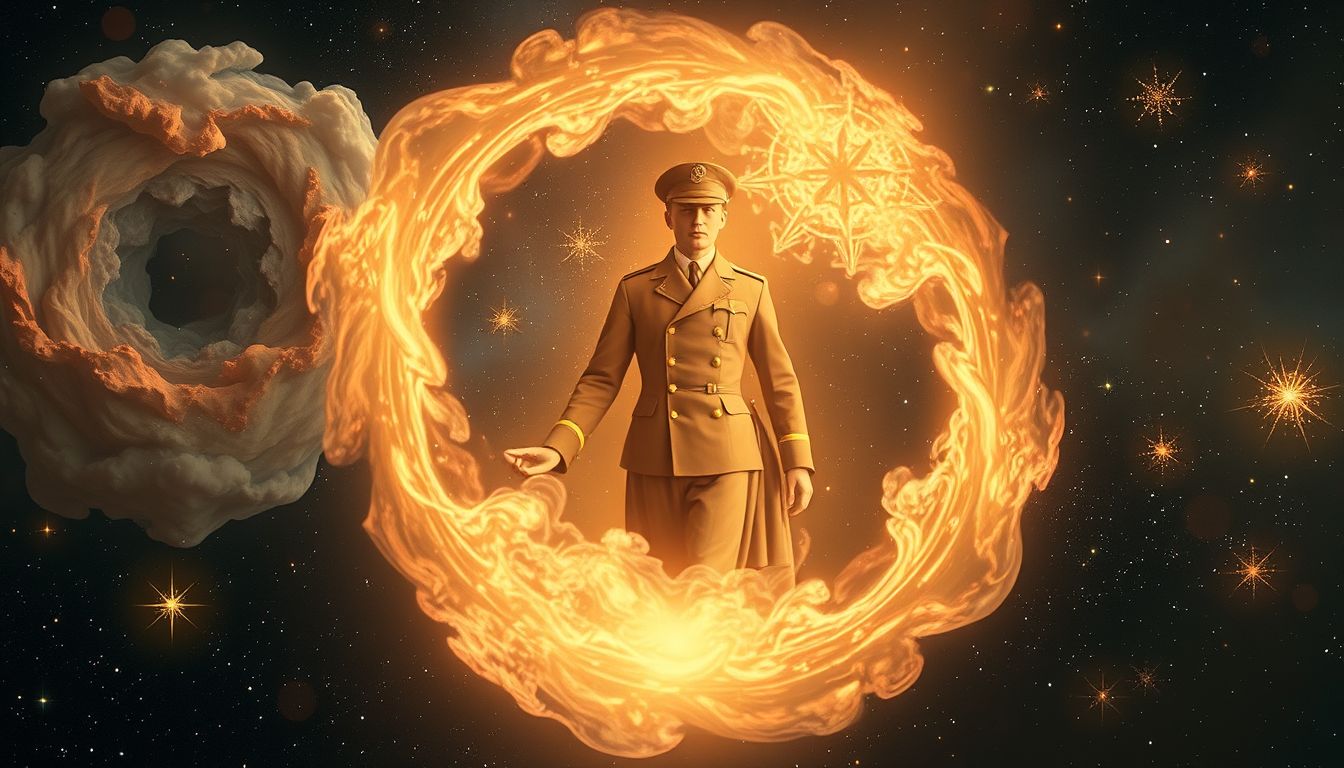 Das Tragen altmodischer Uniform symbolisiert Disziplin und Tradition im Traum.