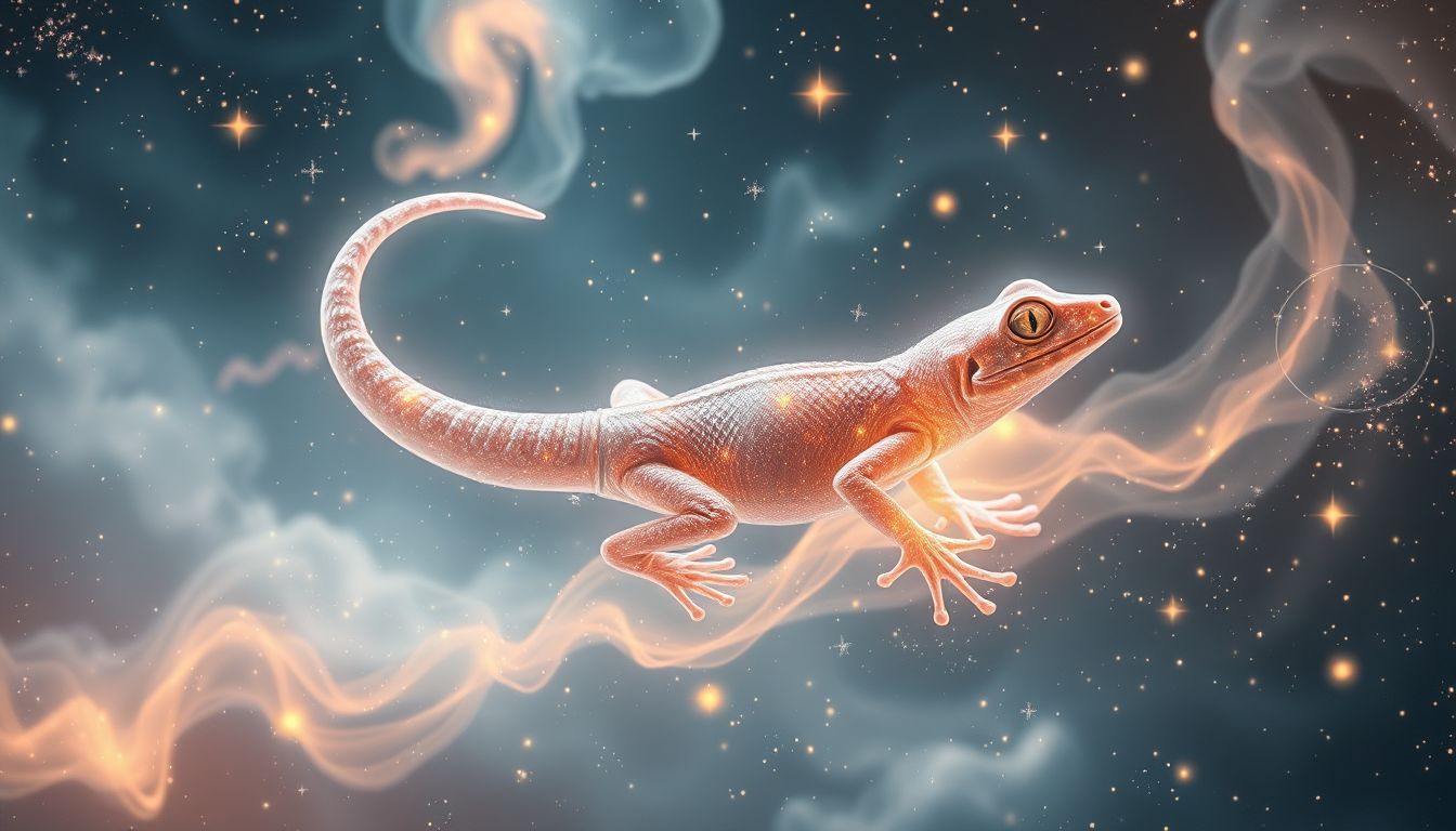Der Verkauf eines Geckos symbolisiert Wandel und neue Chancen.