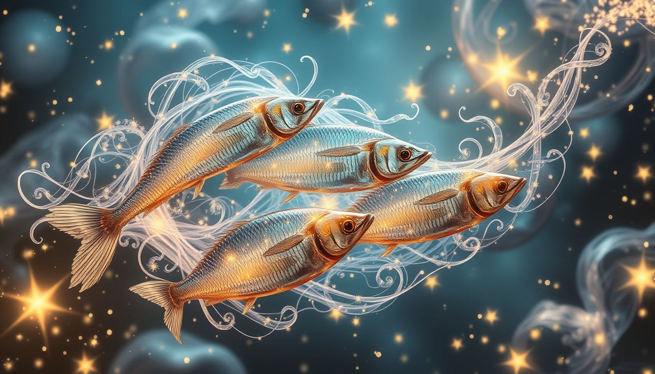 Sardinen-Dekoration im Traum symbolisiert kreative Selbstentfaltung und Einzigartigkeit.