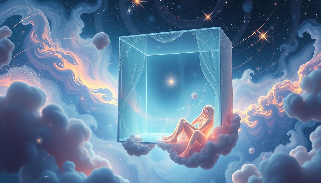 Lachen im Ankleideraum symbolisiert innere Freude und Selbstakzeptanz.