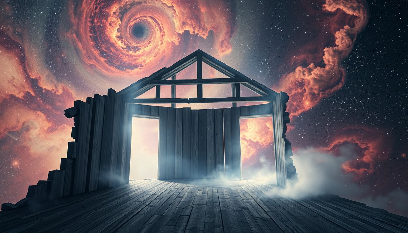 Ein verlassenes Bauernhaus symbolisiert oft verlorene Wurzeln und Erinnerungen.