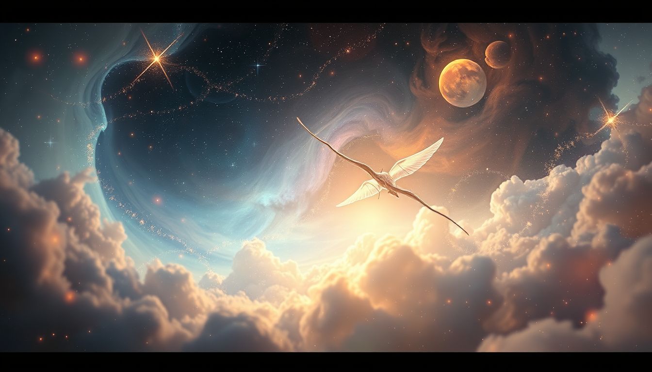 Der Segelflieger symbolisiert Freiheit und neue Lebensperspektiven im Traum.