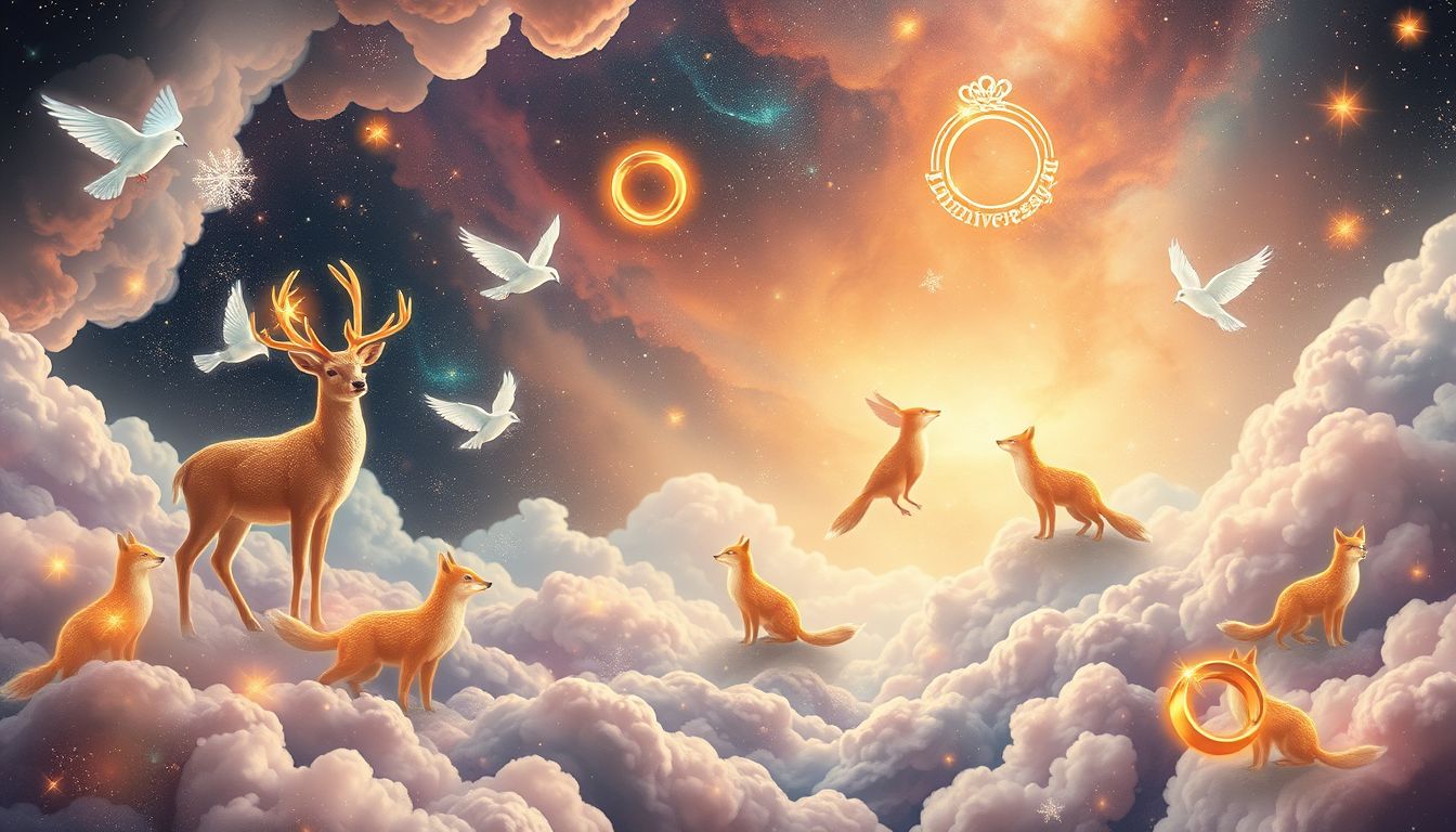 Traum 32 symbolisiert Harmonie und Glück durch tierische Jubiläen.