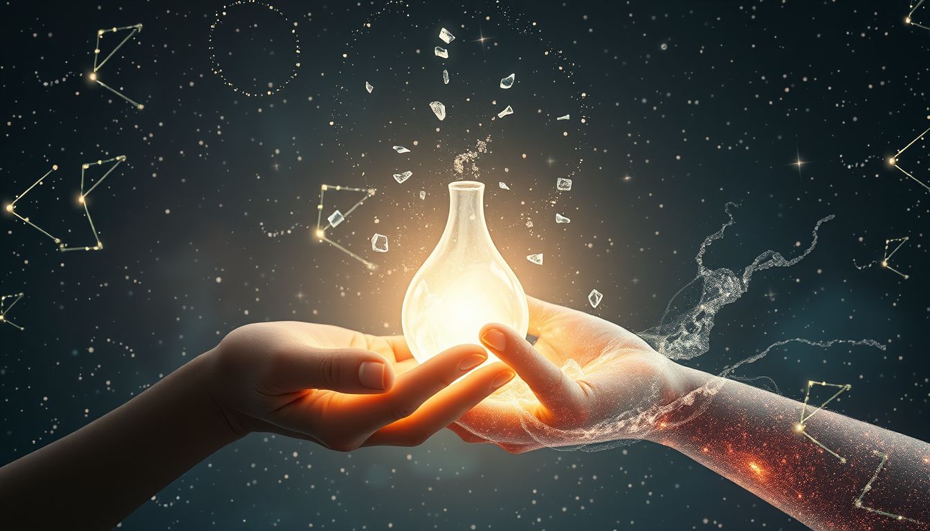 Das Reinigen der Bergmannslampe symbolisiert innere Klarheit und Erneuerung.