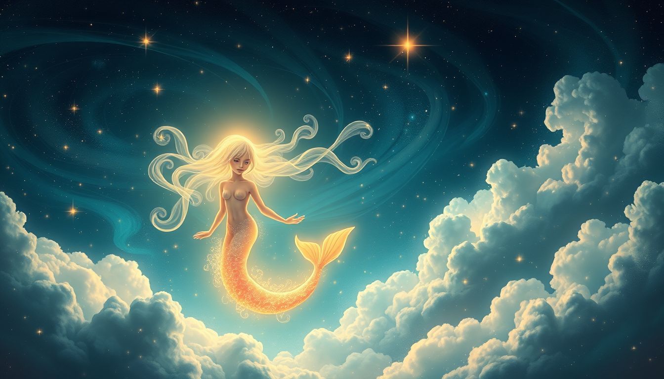 Eine freundliche Sirene im Traum symbolisiert emotionale Heilung und Unterstützung.