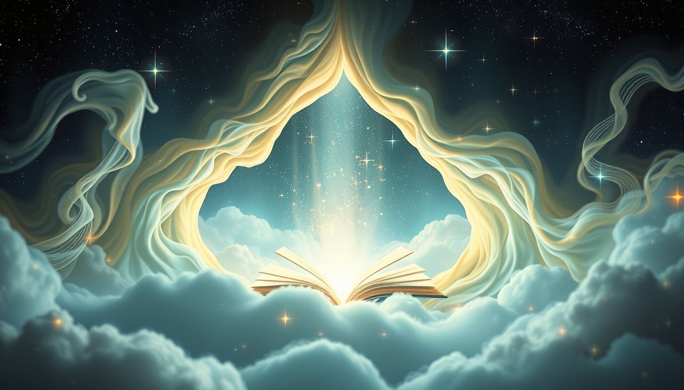Eine Nische mit Buch symbolisiert verborgene Weisheit und Selbstentdeckung.