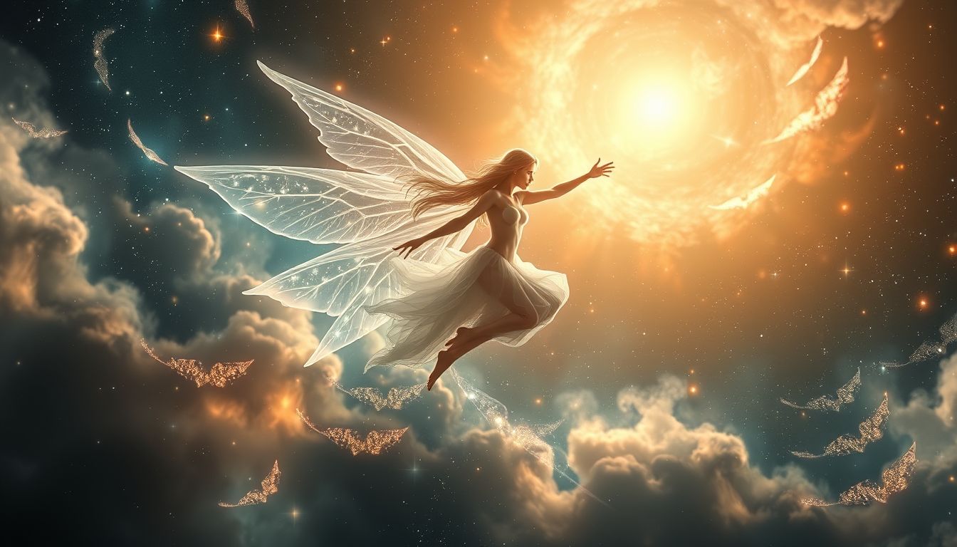 Elfenflügel symbolisieren Freiheit und magische Leichtigkeit im Traum.