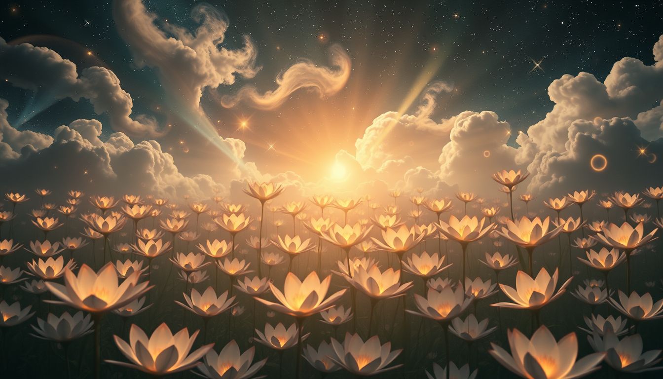 Viele Wachslilien im Garten symbolisieren Wachstum und neue Chancen.