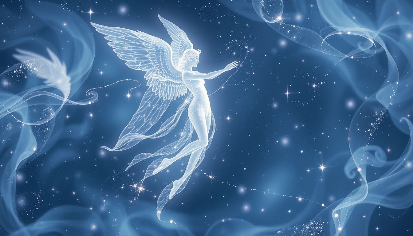 Ein weinender Schutzengel symbolisiert tiefes Mitgefühl und innere Hilfe.