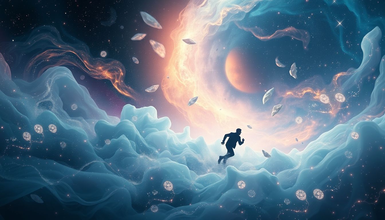 Vor einer Sirene fliehen symbolisiert oft Flucht vor Warnungen.