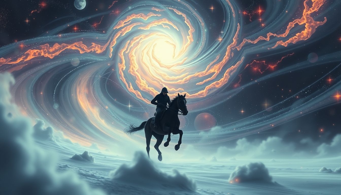 Ein Reiter, der dich verfolgt, symbolisiert unerklärte Ängste.