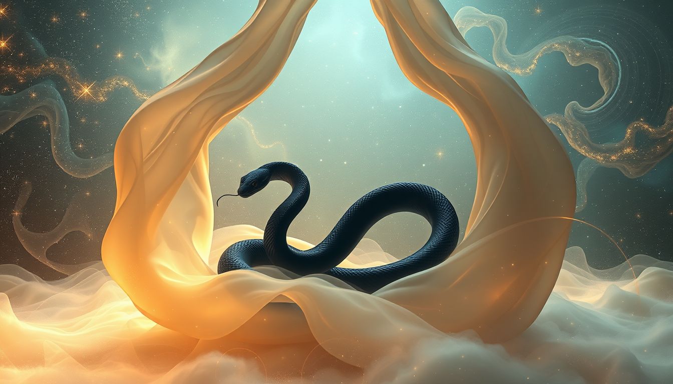 Eine schwarze Schlange im Haus symbolisiert oft verborgene Ängste.