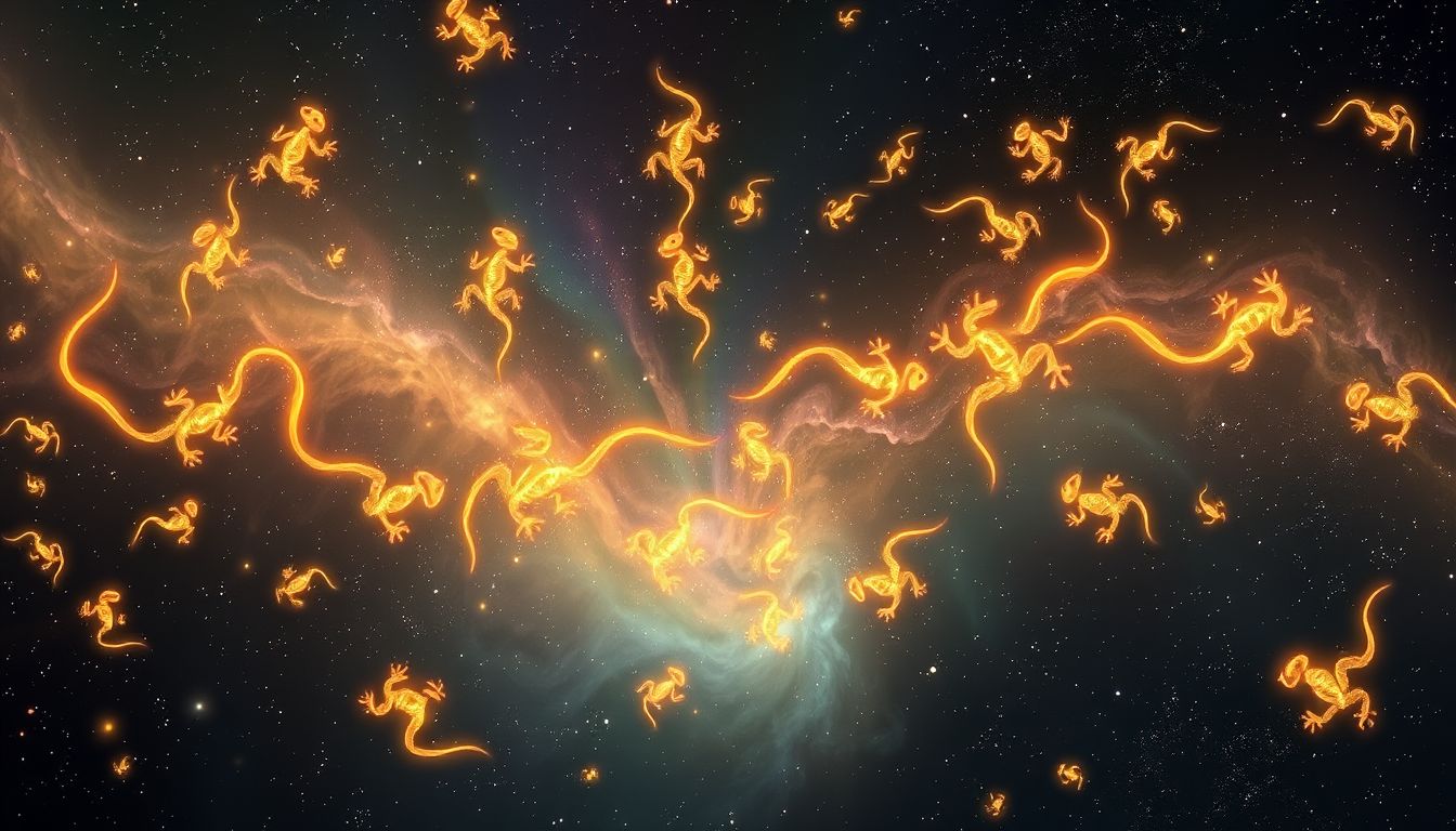 Viele Geckos symbolisieren im Traum oft Schutz und Transformation.