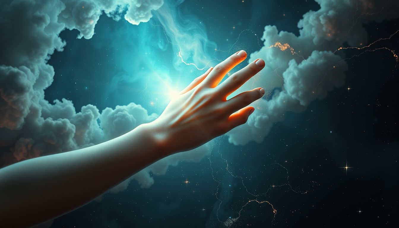 Ein verbundenes Handgelenk symbolisiert oft eingeschränkte Freiheit im Traum.