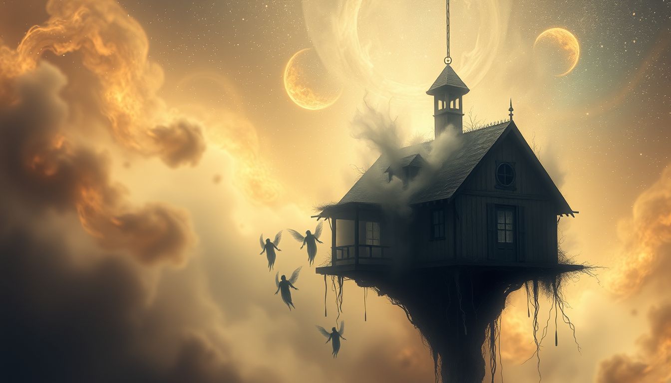 Ein von Geistern heimgesuchtes Logis symbolisiert innere Ängste und ungelöste Vergangenheit.