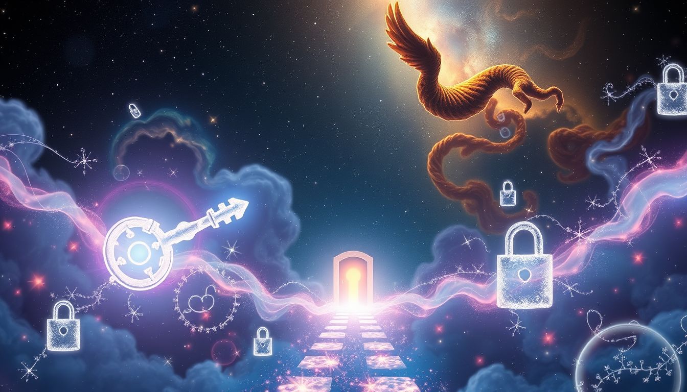 Ein Schlüssel im Traum symbolisiert oft neue Chancen und Lösungen.