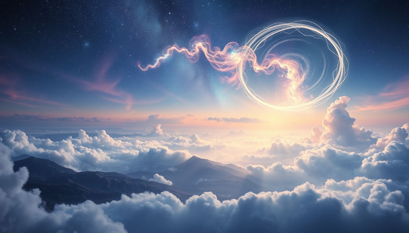 Ein weites, friedliches Tal symbolisiert innere Harmonie und Freiheit.