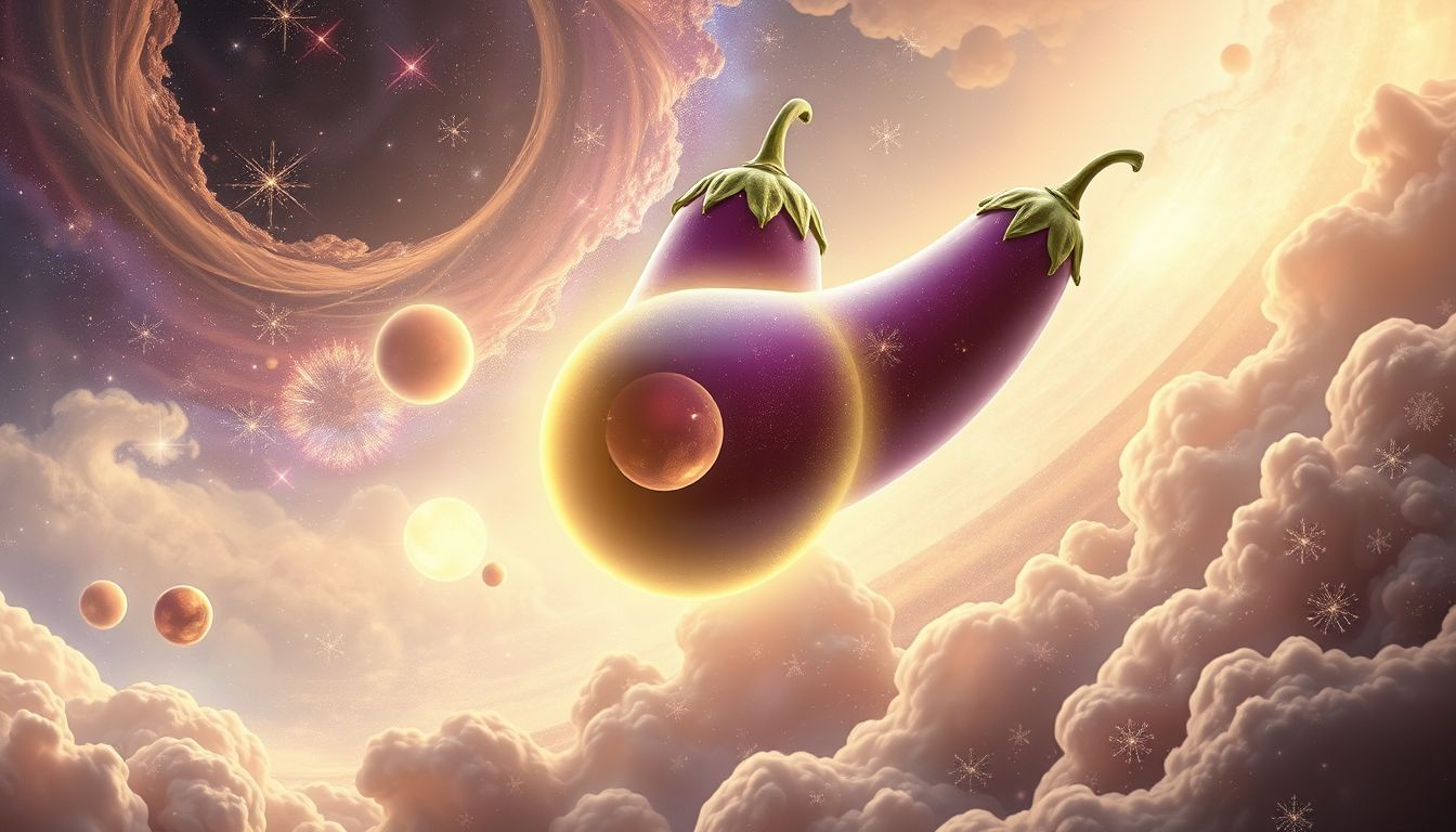Der Traum von großer Aubergine symbolisiert Reichtum und Wachstum.