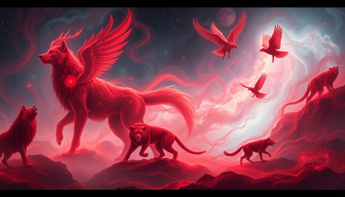 Rote Tiere symbolisieren im Traum ungezügelte Leidenschaft und Instinkte.