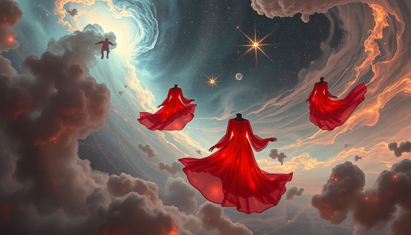 Rote Kleidung im Traum symbolisiert oft Selbstbewusstsein und Macht.