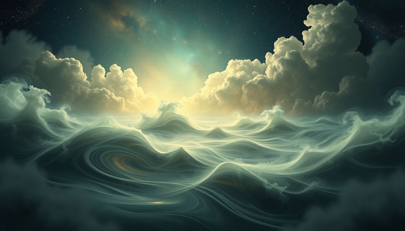 Trübes Flutwasser im Traum symbolisiert innere Verwirrung und Unsicherheit.